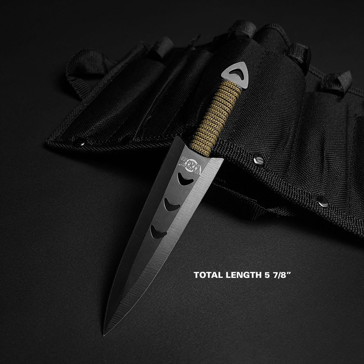 Target Master 6 PC 6" Overall Arrow Head Throwing Knife Set