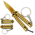 Butterfly Keychain Knife, 1.5" Blade | ABKD03GD