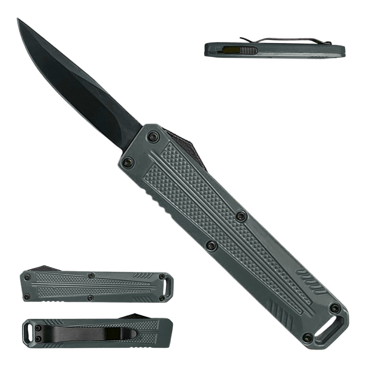 Gray Automatic Mini OTF Knife