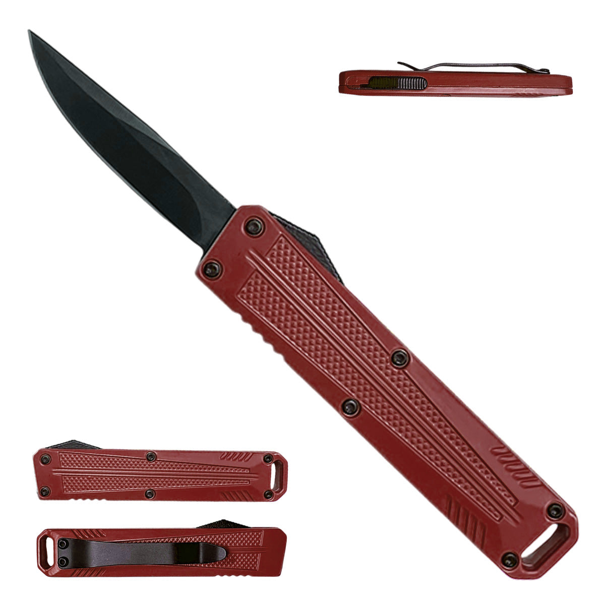 Red Automatic Mini OTF Knife