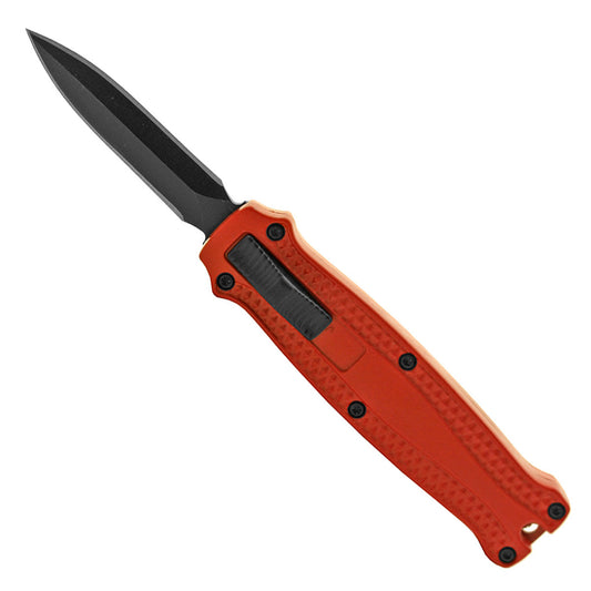 Red Automatic Mini OTF Knife - Double Edge Blade