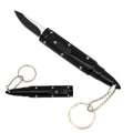 Mini OTF-Style Knife with 1.7-Inch 440 Steel Blade - Black