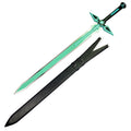 42"  Blade Anime Green Long Sword w/ Wooden Sheath