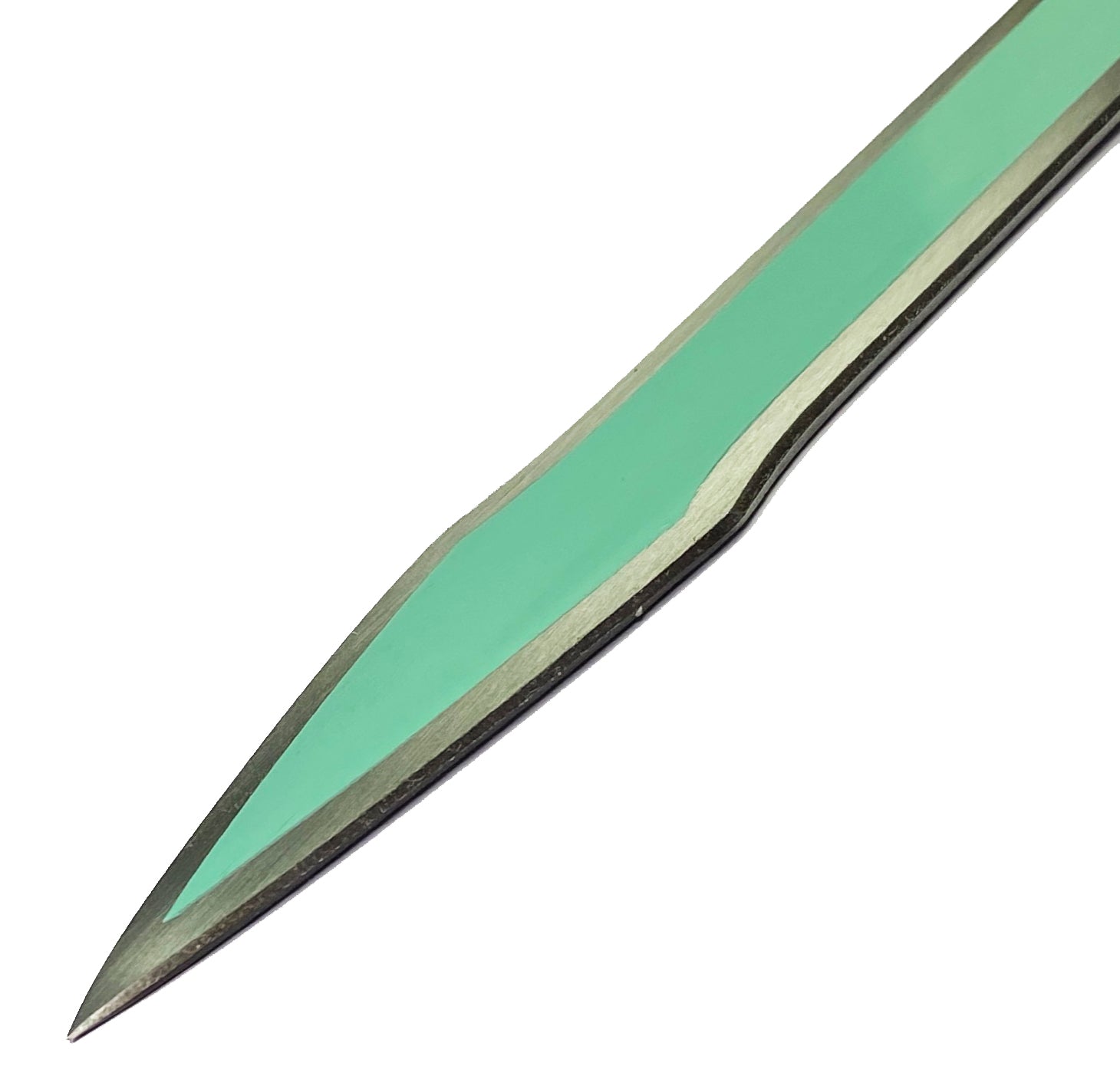 42"  Blade Anime Green Long Sword w/ Wooden Sheath