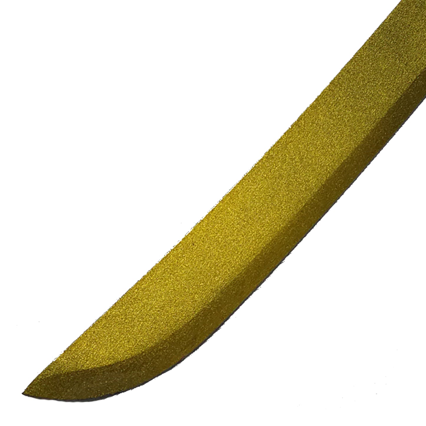 27 3/4" Blade Gold Fantasy Katana w/ Faux Leather Sheath