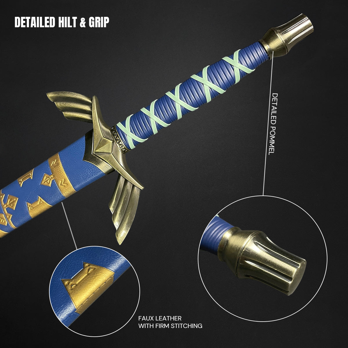 42"  Blue Fantasy Sword