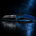Blue Carbon Fiber Pocket Knife