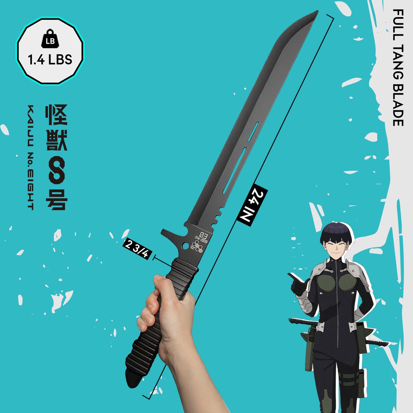 Officially Licensed  Kaiju No. 8 Metal Hoshina's Swords