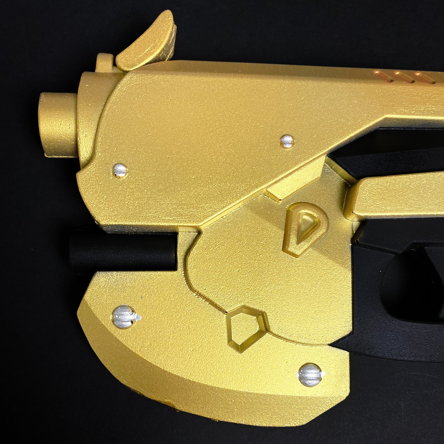 10" Gold foam pistol with Key Chain With Bunnie Ears