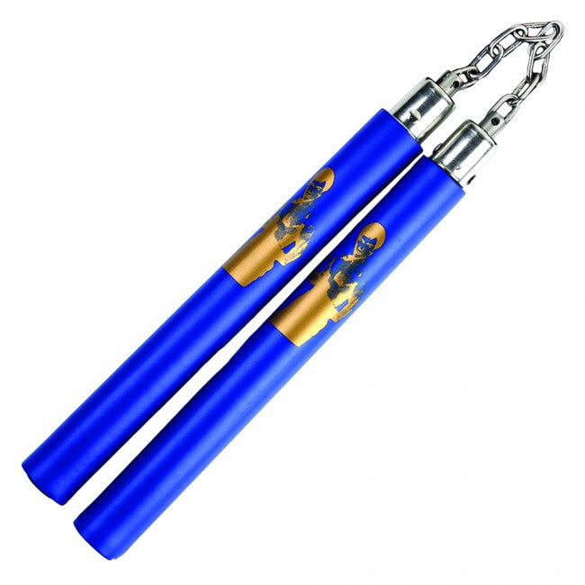 12" Foam Red Nunchaku with Bruce Lee