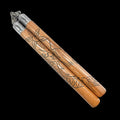 12" Black Dragon Wood Nunchaku w/ Metal Chain