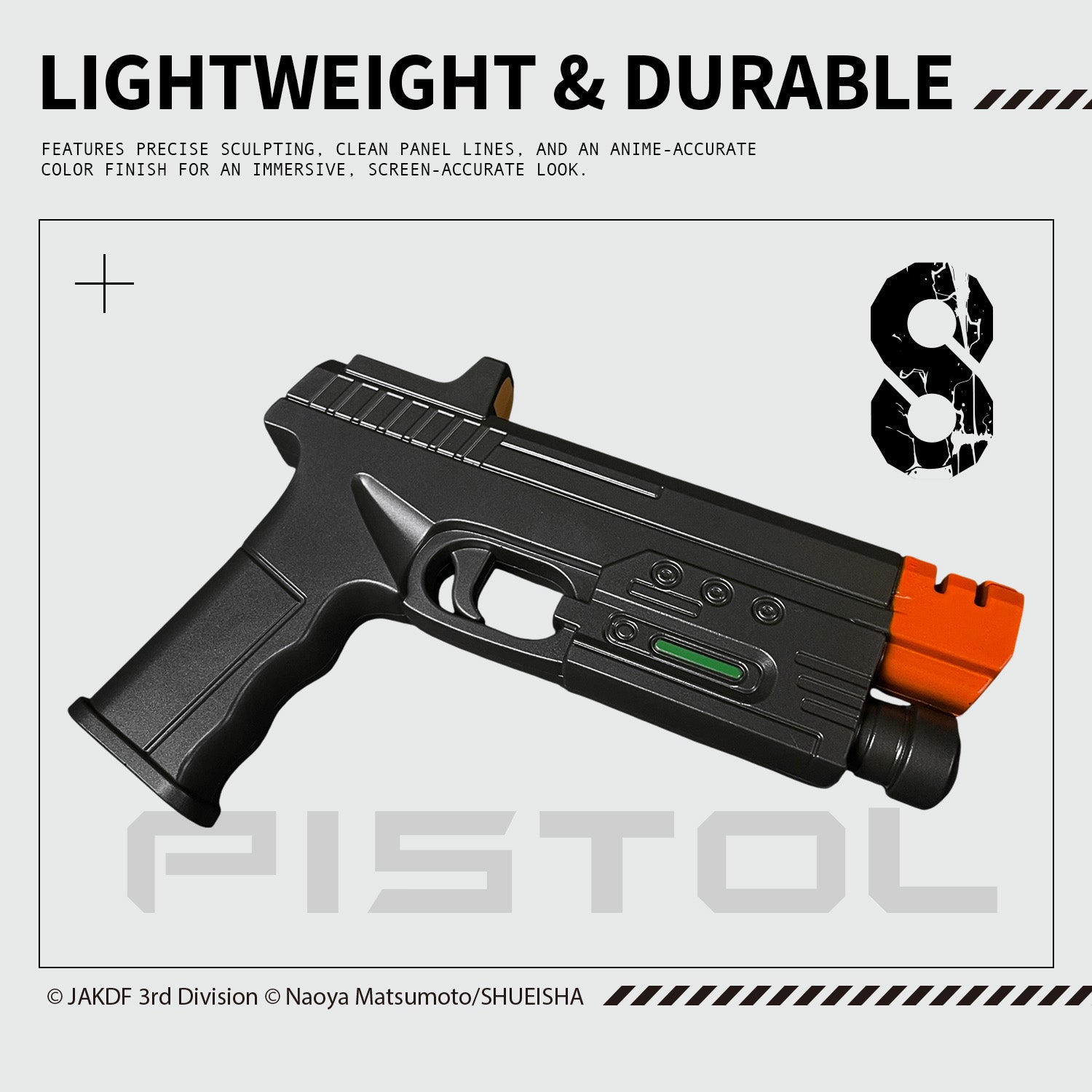 Official Supplier - Kaiju No. 8 Defense Force Foam Pistol