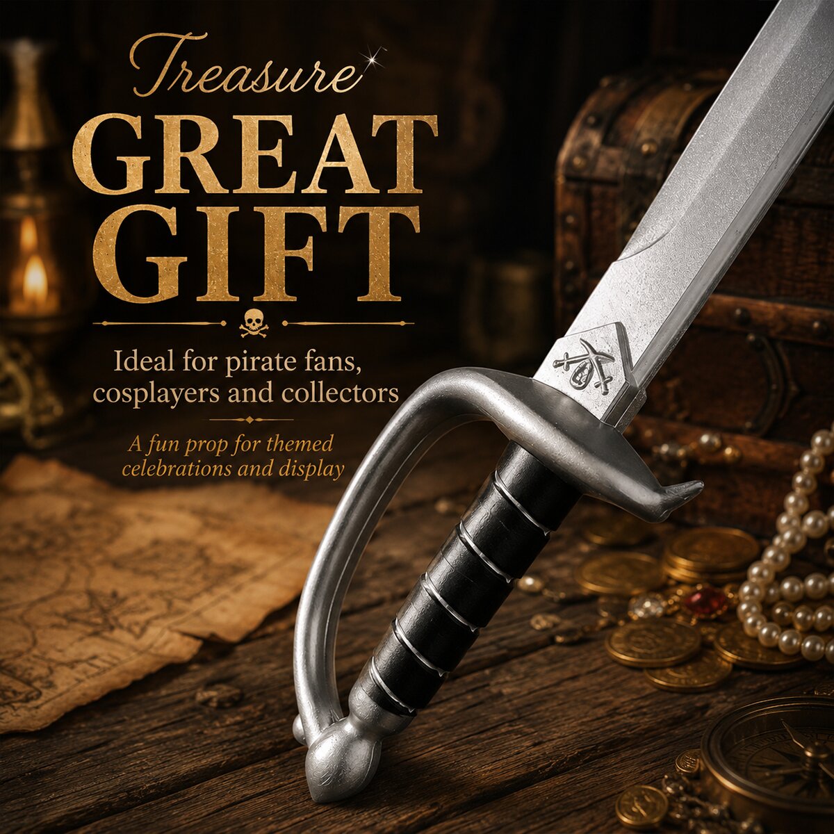 30 1/2" Foam Cutlass Pirate Sword