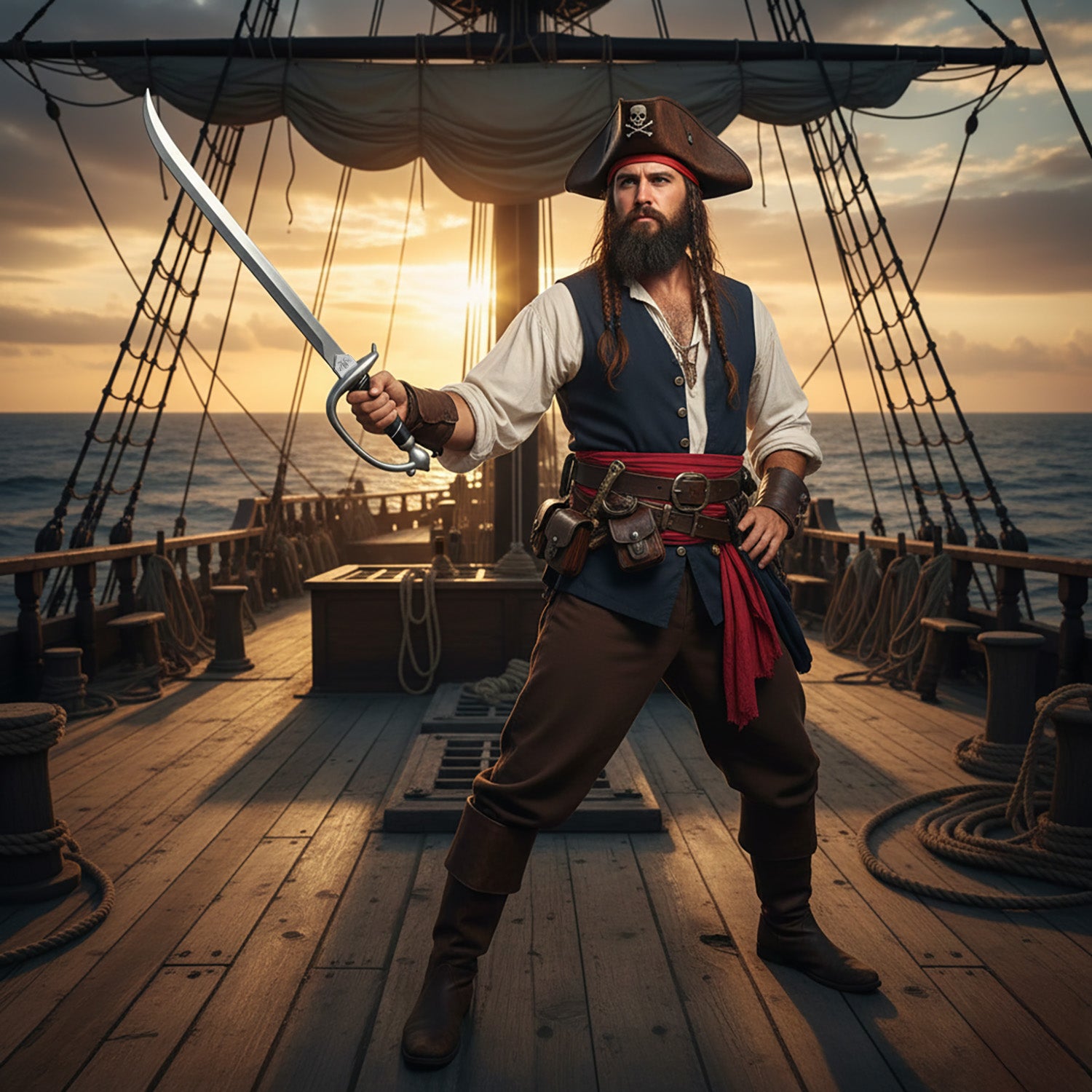 30 1/2" Foam Cutlass Pirate Sword