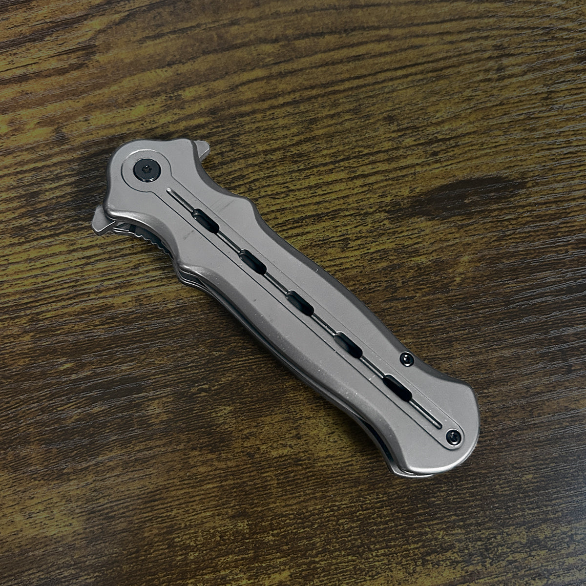 3 3/4" Blade / 4 3/4" Handle / Ball Bearing System / Gray