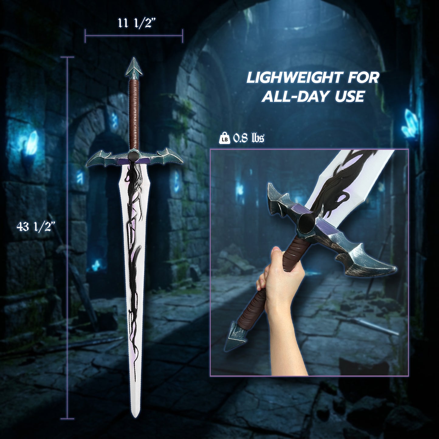 43.25" Fantasy Foam power sword