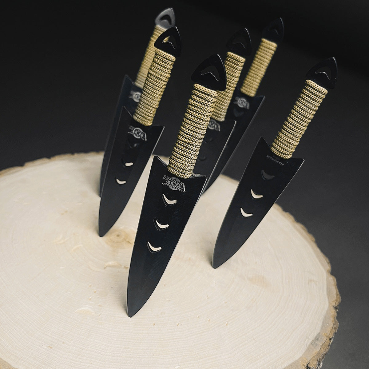 Target Master 6 PC 6" Overall Arrow Head Throwing Knife Set