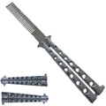 8.75" Black Training Butterfly Comb