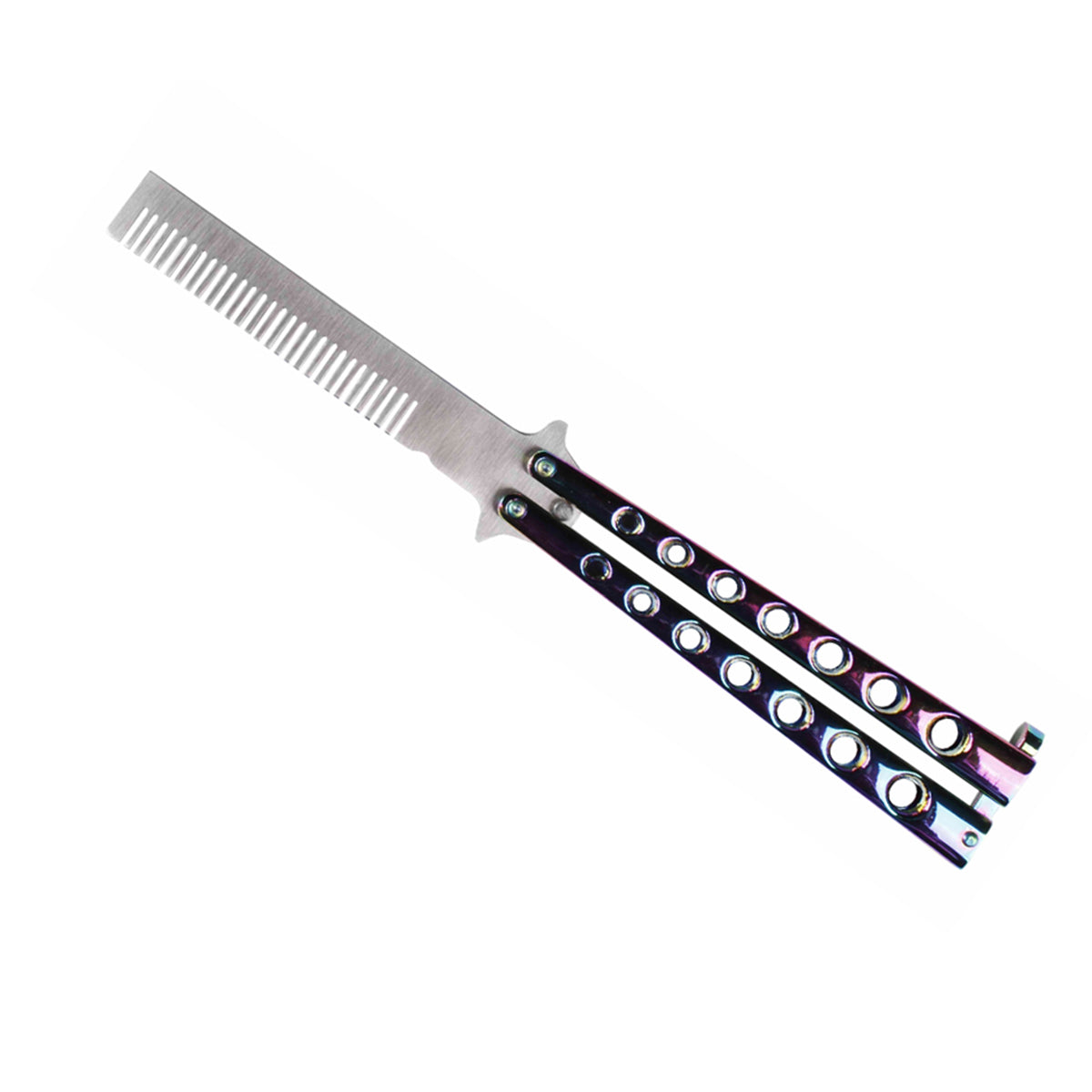8.75" Rainbow Training Butterfly Comb