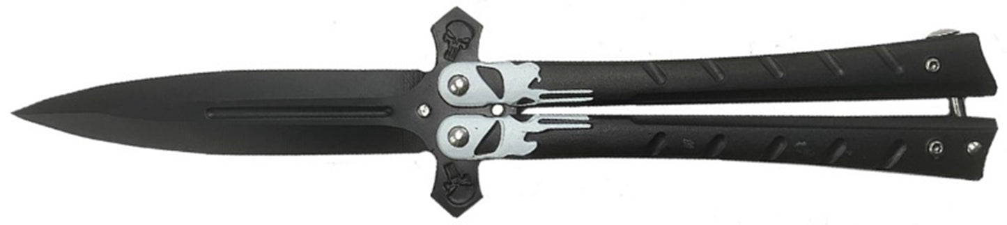 Trainer Butterfly Knife - Skull on Blade