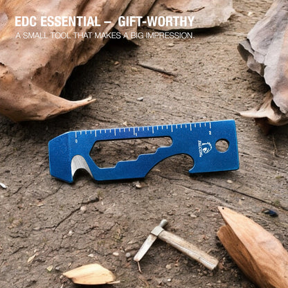 Falcon Blue Multi-Tool - 2.7" 8-in-1 Multi-Tool Keychain
