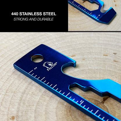 Falcon Blue Multi-Tool - 2.7" 8-in-1 Multi-Tool Keychain