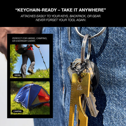 Falcon Rainbow Multi-Tool - 2.7" 8-in-1 Multi-Tool Keychain