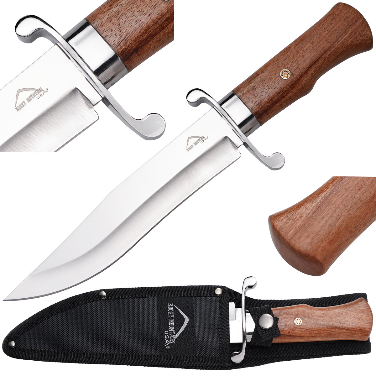 Rocky Mountain 13.5" Hunting Knife with Belt Clip | KC303