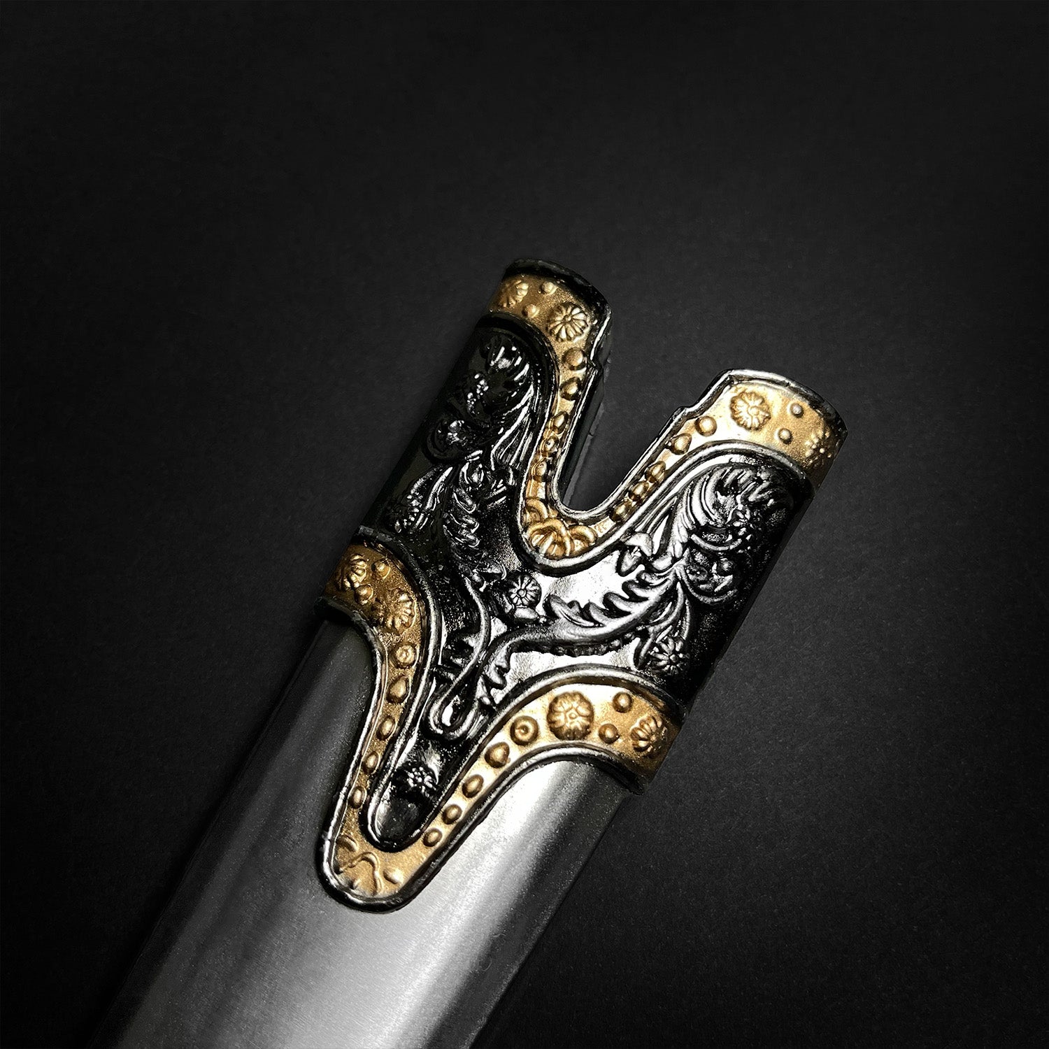 14 1/4" Roman Dagger Blue Crystal
