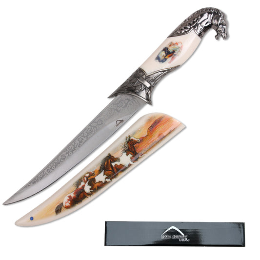 13 1/2" Horse Fantasy Dagger