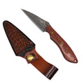Rocky Mountain 67-Layer Damascus Hunting Knife, Sapele Handle | KCM634WD