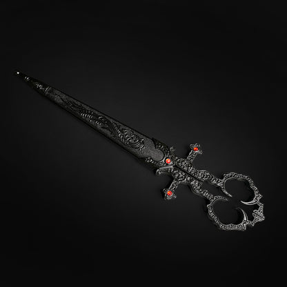 10 1/4" Black Bodice Scissors Dagger
