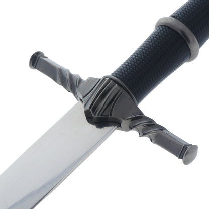 16"  Black Wolf Head Medieval Dagger w/Plastic Scabbard