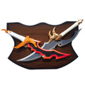 22" X 23.5" Metal Fantasy Daggers w/Plaque