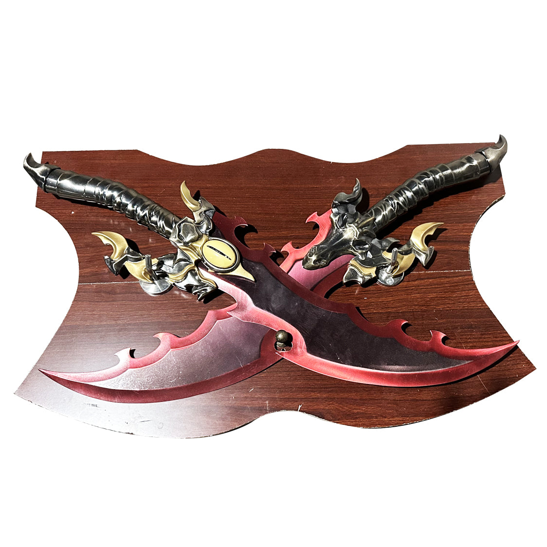 25" Metal Fantasy Daggers w/Plaque