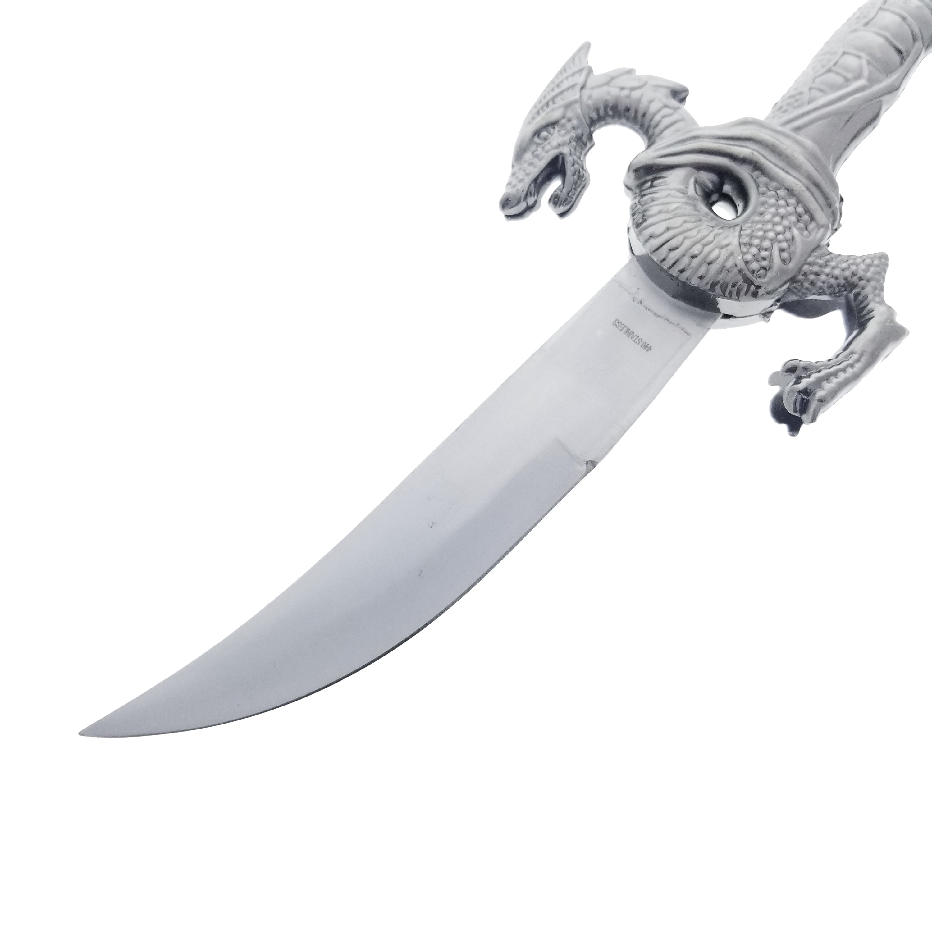 15" Blade Fantasy Dragon Dagger Purple Fitting