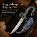 10" Fantasy Dragon Dagger with gift box (blue fitting)