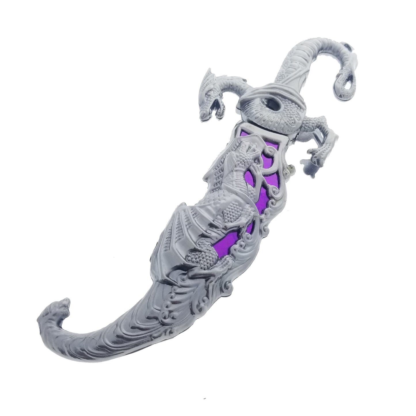 15" Blade Fantasy Dragon Dagger Purple Fitting