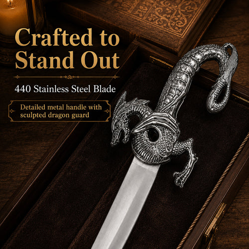 10" Fantasy Dragon Dagger with gift box