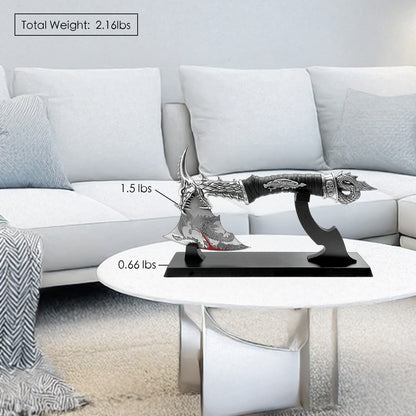 14" Stainless Steel Fire Dragon Axe with stand