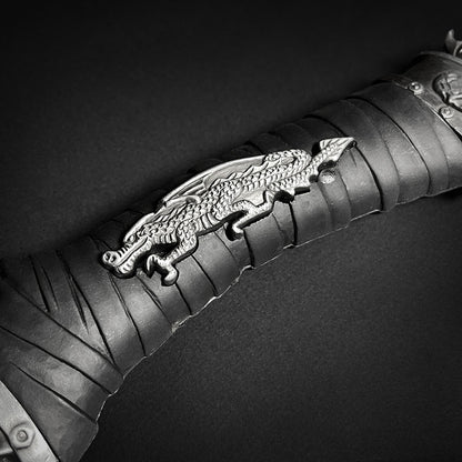 14" Stainless Steel Fire Dragon Axe with stand