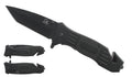 Falcon 8" Overall Spring Assisted Knife W/Glass Breaker and Bottle Opener