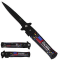 Falcon 250th Anniversary USA Spring Assisted Pocket Knife - Black Blade - Pacific Solution wholesale pocket knife SKU KS1107-21