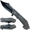 Grey tactical folding pocket knife | Pacific Solution