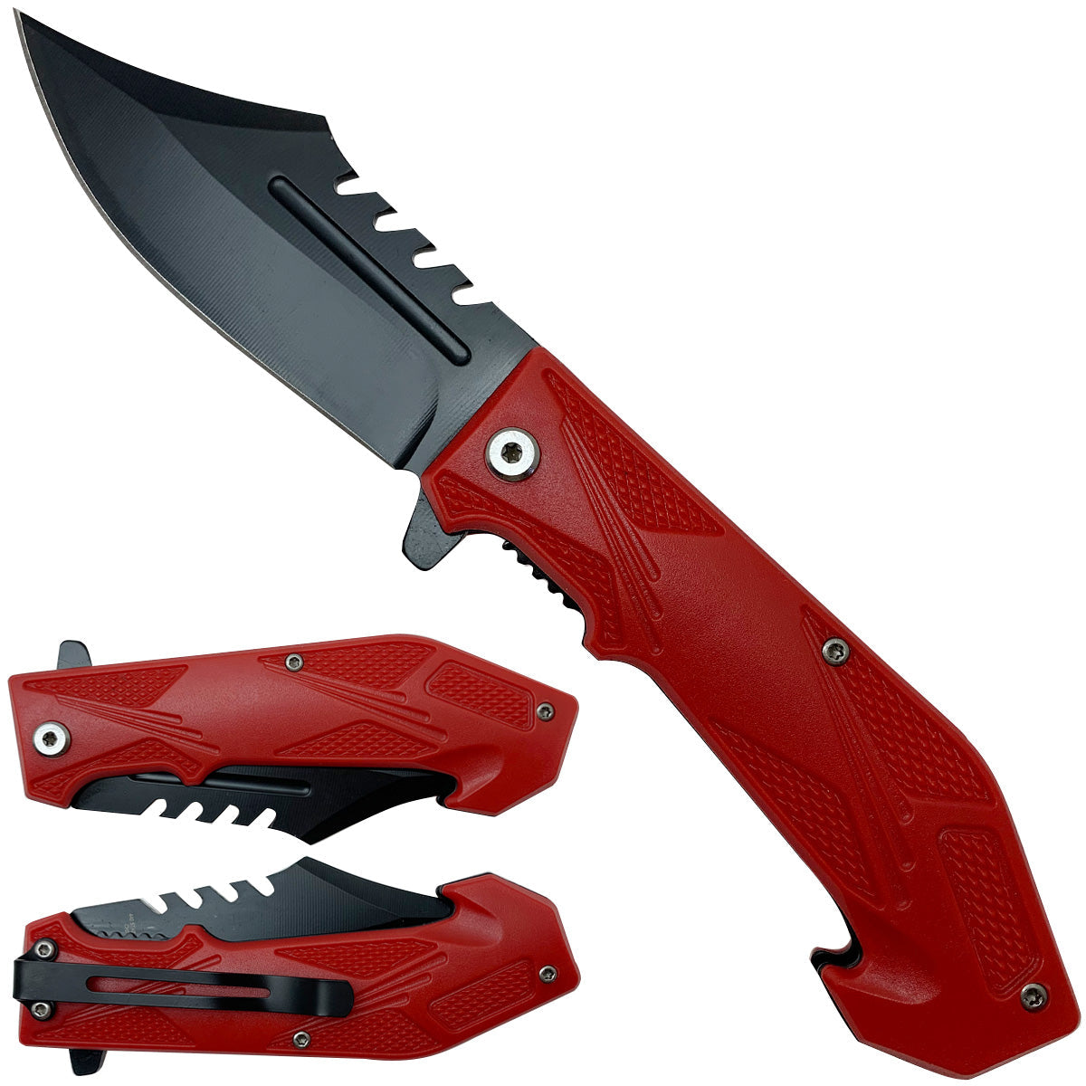 Stainless steel knife on plain background | Pacific Solution
