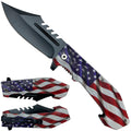 Tactical pocket knife with US flag | Pacific Solution