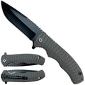 Tactical folding pocket knife gray handle | Pacific Solution