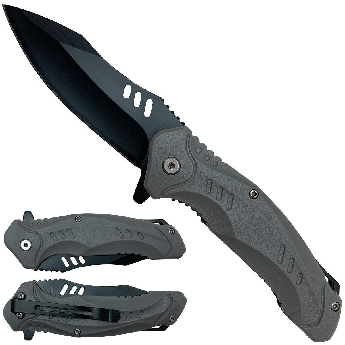 Folding pocket knife open and closed | Pacific Solution