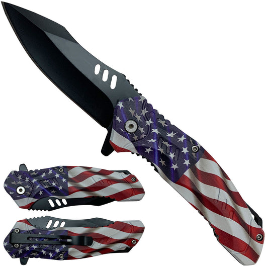 American flag folding knife. | Pacific Solution