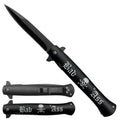 4" Black Blade / Bad Ass Handle / Assisted Knife